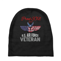 Limited Edition Proud Son Of A Us Air Force Veteran Baby Beanies | Artistshot