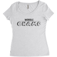 Wordle Champ Women's Triblend Scoop T-shirt | Artistshot