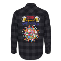 Funny Drink Around World Flannel Shirt | Artistshot