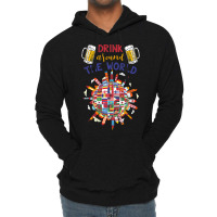 Funny Drink Around World Lightweight Hoodie | Artistshot