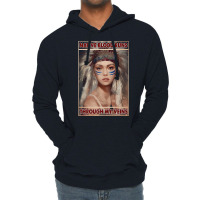 Native American Native Blood Runs Through My Veins  Vintage Blue Lightweight Hoodie | Artistshot