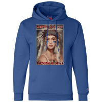 Native American Native Blood Runs Through My Veins  Vintage Blue Champion Hoodie | Artistshot