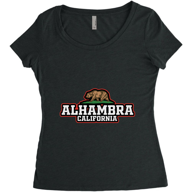 Alhambra California-f4zjj Women's Triblend Scoop T-shirt | Artistshot