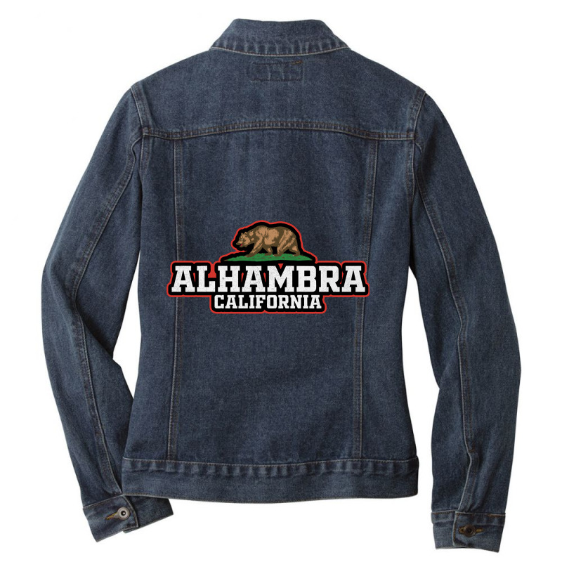 Alhambra California-f4zjj Ladies Denim Jacket | Artistshot