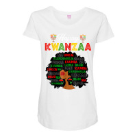 Happy Kwanzaa Decorations African American Seven Principles T Shirt Maternity Scoop Neck T-shirt | Artistshot