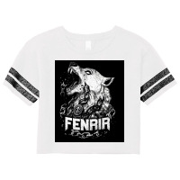 Fenrir Wolf Shirt And Hoodie Norse Mythology Creature  Aesthetic 70s Scorecard Crop Tee | Artistshot