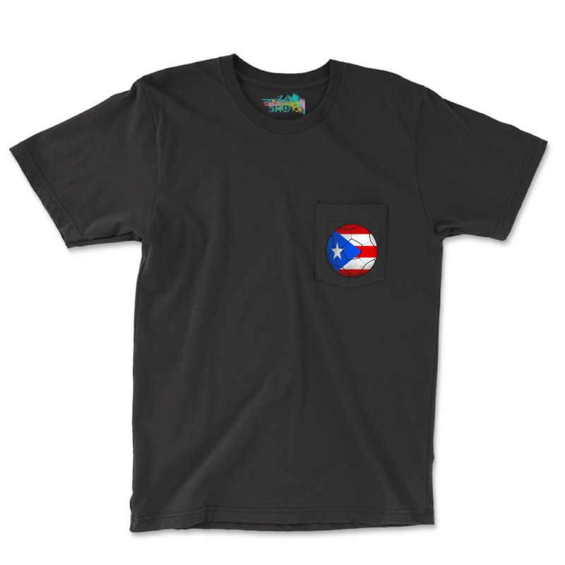 Limited Edition Puerto Rico Football Pocket T-shirt | Artistshot