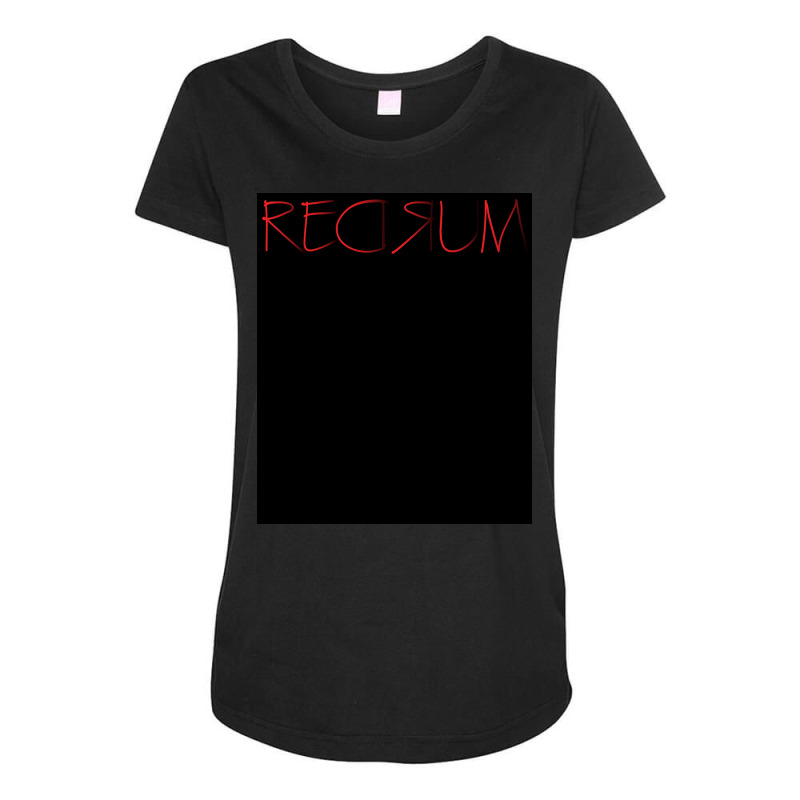 Redrum Minimalist Tv Amp Design Film Amp Tv Art Poster Maternity Scoop Neck T-shirt by swailsknoppf | Artistshot