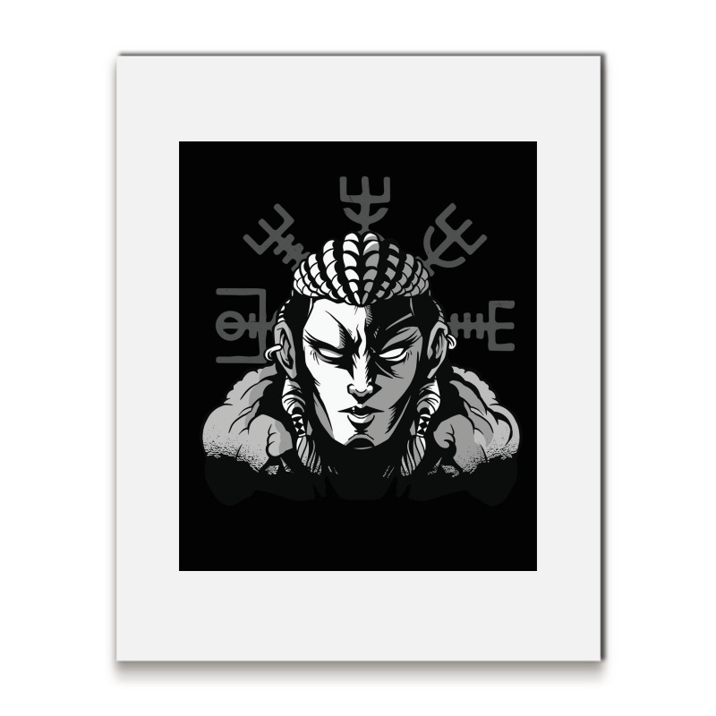 Nordic Norse Viking Warrior Woman  Boy Boy Metal Print Vertical | Artistshot