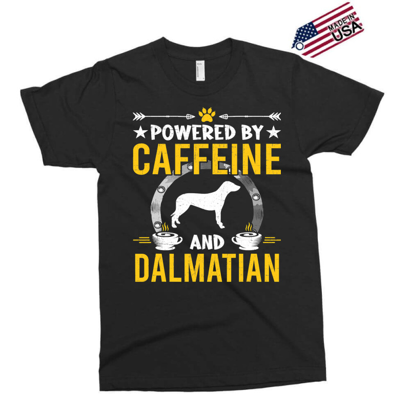 Dalmatian Funny Dog Powered By Caffeine And Dalmatian Dog Lovers 273 D Exclusive T-shirt by JESSICAMARTINA | Artistshot