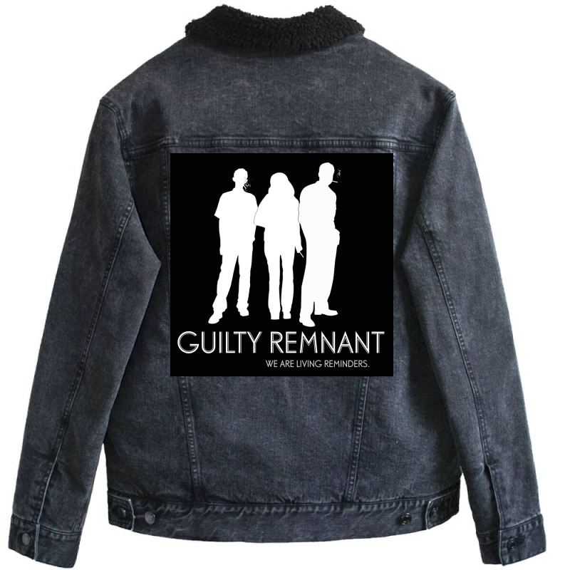 The Leftovers Guilty Remnant Poster Unisex Sherpa-Lined Denim Jacket by wifordlacruep | Artistshot