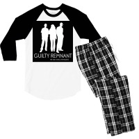 The Leftovers Guilty Remnant Poster Men's 3/4 Sleeve Pajama Set | Artistshot