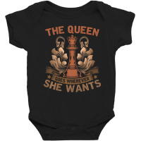 Limited Edition Board Game Player Women Chess Grandmaster Chess Baby Bodysuit | Artistshot