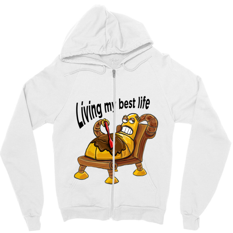 Hedonism Bot  Futurama Black Text 1 Zipper Hoodie | Artistshot