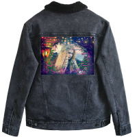 Owl Girl Viking Hunter Female Fighter  Hipster Nostalgia Unisex Sherpa-lined Denim Jacket | Artistshot