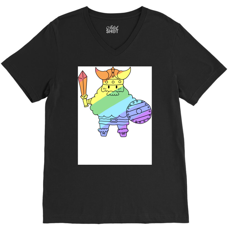 Pride Viking Classic  Girl Cool V-neck Tee | Artistshot