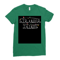 Stranger Christmas Lights Minimalist Tv Amp Design Film Amp Tv Art Pos Ladies Fitted T-shirt | Artistshot