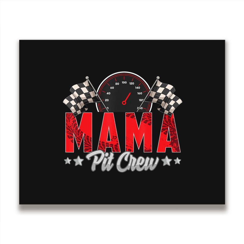 Limited Edition Race Car Birthday Party Racing Family Mama Pit Metal Print Horizontal | Artistshot