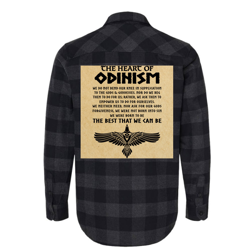 Proud Odin Vikings The Heart Of Odinism Viking  Boy 80s Flannel Shirt | Artistshot