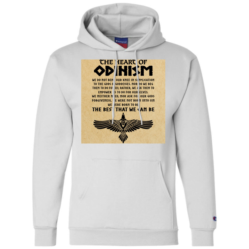 Proud Odin Vikings The Heart Of Odinism Viking  Boy 80s Champion Hoodie | Artistshot