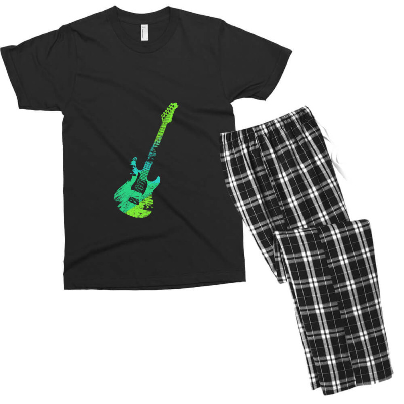 Guitar Gift Guitarist Musical Instrument Men's T-shirt Pajama Set by JeffAVanduyn | Artistshot