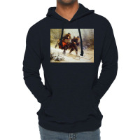 Skiing Birchlegs Crossing The Mountain With The Royal Child By Knud Be Lightweight Hoodie | Artistshot