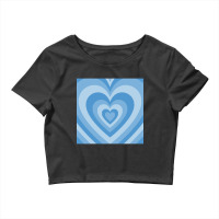 Trending Blue Retro Heart Crop Top | Artistshot