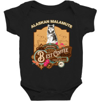 Alaskan Malamute Best Coffee - Dog Owner Coffee Lover Gifts Baby Bodysuit | Artistshot