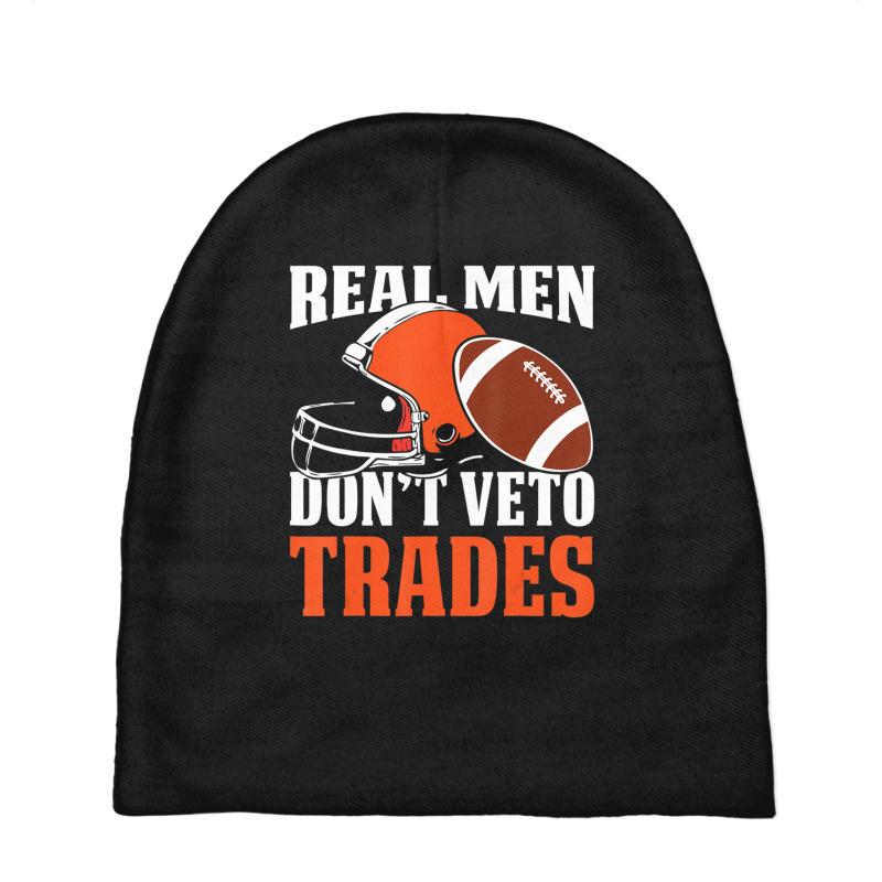 Trending Real Men Don't Veto Trades Fantasy Football Baby Beanies by yumgaugeteuda | Artistshot