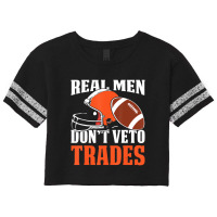 Trending Real Men Don't Veto Trades Fantasy Football Scorecard Crop Tee | Artistshot