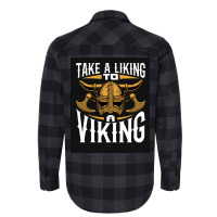 Taking A Liking To A Viking  Quote Humor Flannel Shirt | Artistshot