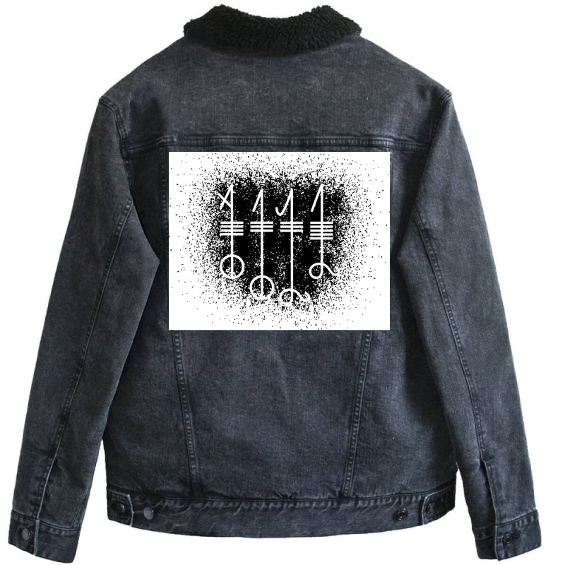 Svefnthorn Black Spray  Nostalgia Hippie Unisex Sherpa-lined Denim Jacket | Artistshot