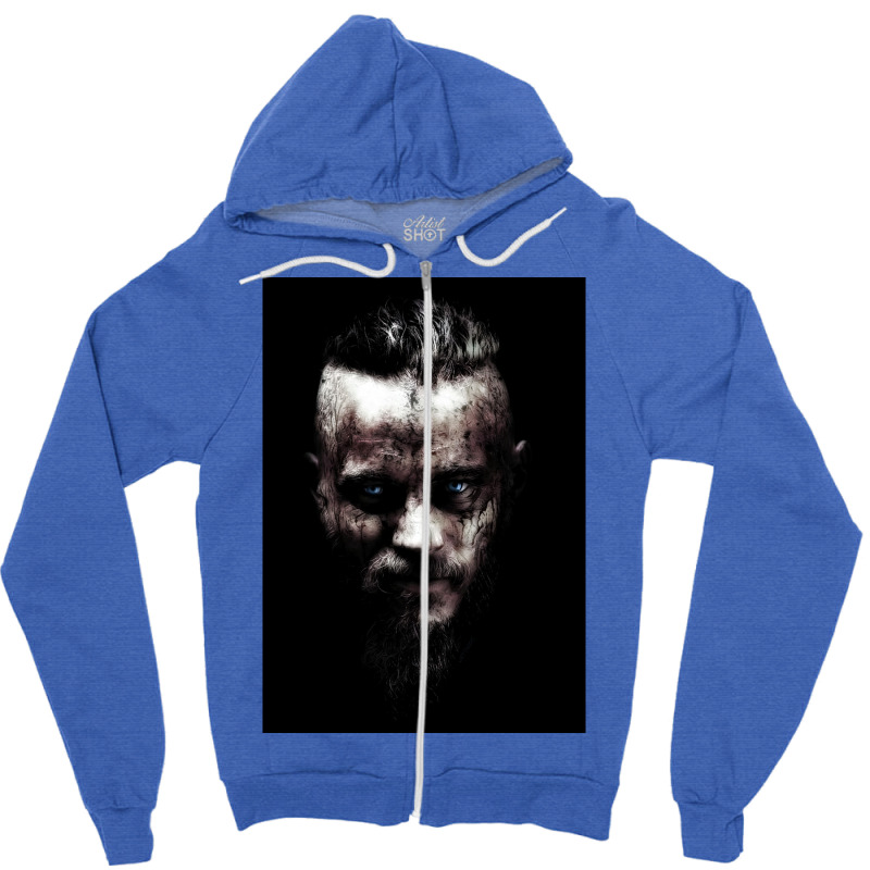 Ragnar Lothbrok Vikings  Yellow Vintage Zipper Hoodie | Artistshot