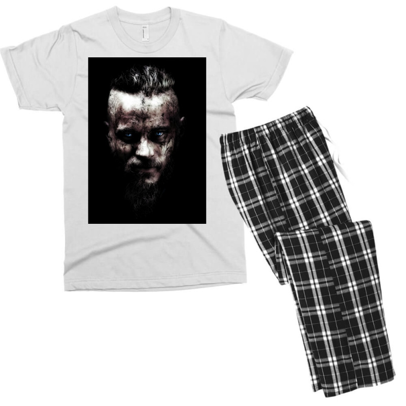 Ragnar Lothbrok Vikings  Yellow Vintage Men's T-shirt Pajama Set | Artistshot