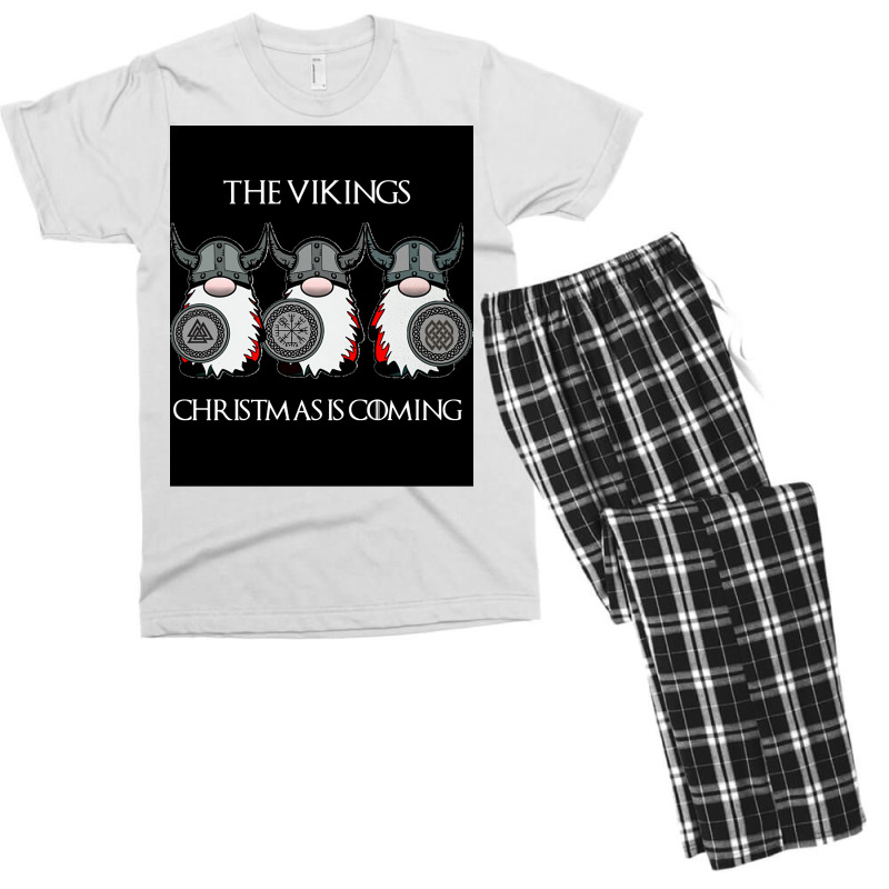 Thevikingschristmasiscoming  Funny Aesthetic Men's T-shirt Pajama Set | Artistshot