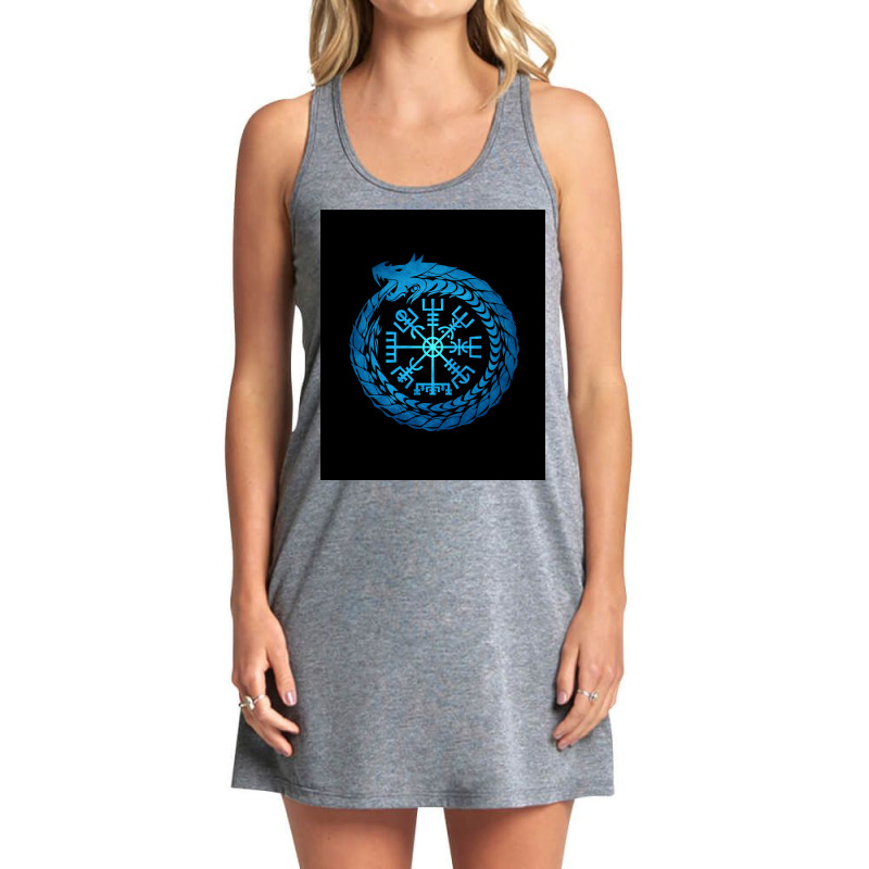 Vegvisir Jormungandr World Serpent  Boy Gift Tank Dress by fliswargok | Artistshot