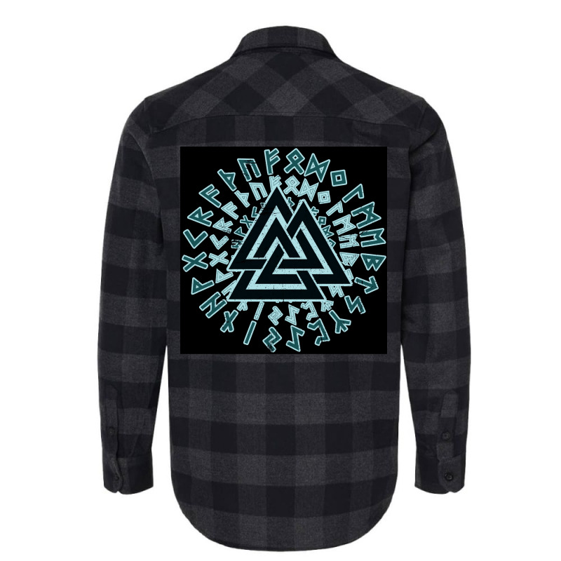 Valknut Wotansknoten Wikingerdreieick  Hipster Boy Flannel Shirt | Artistshot