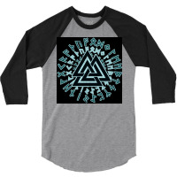 Valknut Wotansknoten Wikingerdreieick  Hipster Boy 3/4 Sleeve Shirt | Artistshot