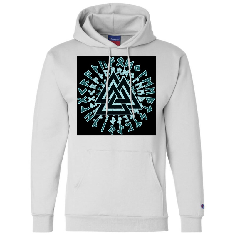 Valknut Wotansknoten Wikingerdreieick  Hipster Boy Champion Hoodie | Artistshot