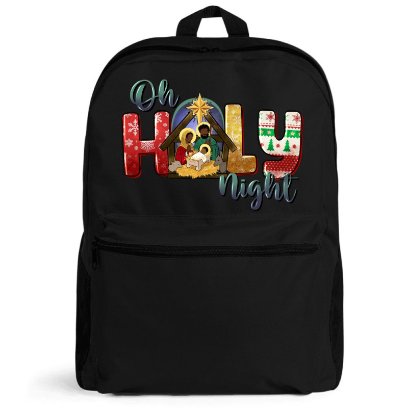 Oh Holy Night Black Holy Family Black Jesus Backpack | Artistshot