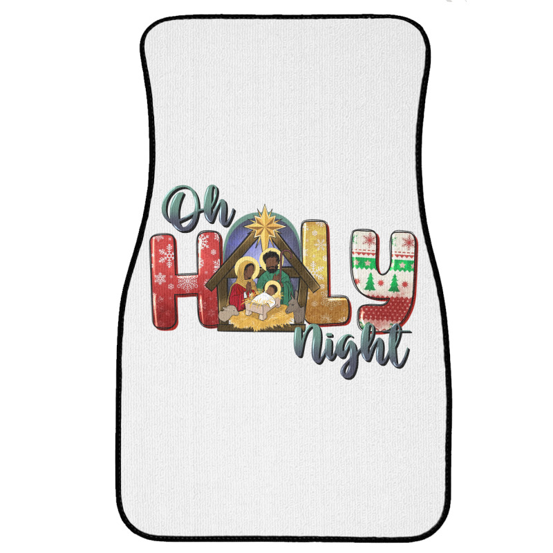 Oh Holy Night Black Holy Family Black Jesus Front Car Mat | Artistshot