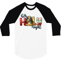 Oh Holy Night Black Holy Family Black Jesus 3/4 Sleeve Shirt | Artistshot