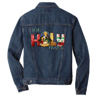 Oh Holy Night Black Holy Family Black Jesus Men Denim Jacket | Artistshot