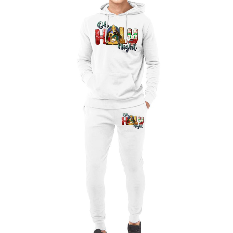 Oh Holy Night Black Holy Family Black Jesus Hoodie & Jogger Set | Artistshot