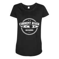 Limited Edition Current River Missouri Kayaking Maternity Scoop Neck T-shirt | Artistshot