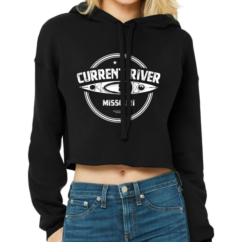 Limited Edition Current River Missouri Kayaking Cropped Hoodie by bummercaught | Artistshot