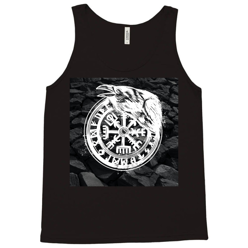 Vegvisir With Raven  Travel Tank Top | Artistshot