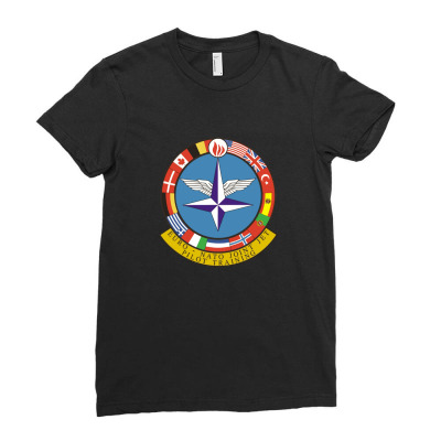 Euro Nato Jet Pilot Training Ladies Fitted T-shirt Designed By Rivals