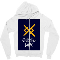 Viking Eternal Love Rune  Nature Hipster Zipper Hoodie | Artistshot