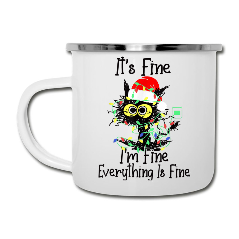 It's Fine I'm Fine Everything Is Fine Wine Glass Christmas T Shirt Camper Cup | Artistshot